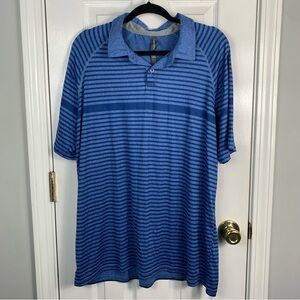 Anderson Ord Bronko Golf Polo Blueberry Heather Mens XL